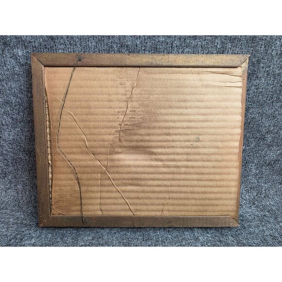 Metro Goldwyn Mayer Movie Picture Frame Vintage 12x12 Inch Brown Wooden Wall Art - Picture 6 of 7